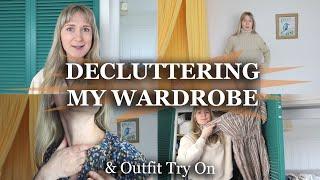 WARDROBE DECLUTTER WITH ME & ORGANIZATION | WINTER OUTFIT TRY ON | ALINA GHOST