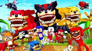 TODAS AS FORMAS DO SHIN SONIC TAPES NO MINECRAFT !! O FILME