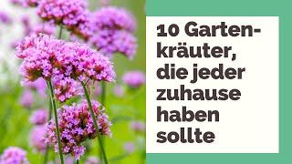 10 Gartenkräuter, die jeder zuhause haben sollte