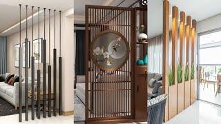 +80 Modern Partition Wall Design 2024 | Wooden Room Divider decoration ideas