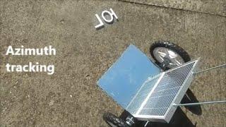 World patent novelty 2021 Solar PV with attached low cost reflector on a 3D tracking mobile trailer