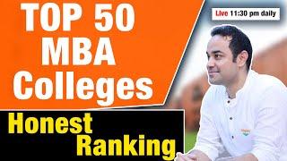 Best 50 MBA colleges in India | Placements | 2024 Honest Ranking | B school Ranking