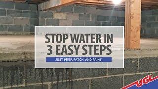 Stop Water in 3 Easy Steps -  Just Prep, Patch, and Paint!