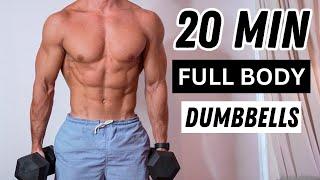 20 Min FULL BODY DUMBBELLS | Rowan Row