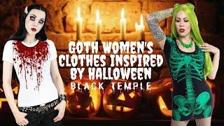 Goth Women's Clothes Inspired by Halloween - Black Temple