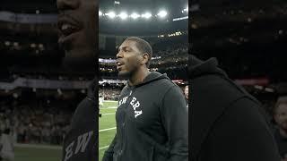 Drew Brees, Saints legends leads Saints Pregame Chant #saints #nfl #shorts