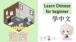 WHAT IN THE BATHROOM 浴室 (学中文 学汉语  Learn Chinese Vocabulary / CHINESE language for BEGINNER)