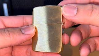 ZIPPO 1941 REPLICA BRUSED BRASS LIGTHER #zippo