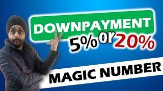 Buying a house in CANADA? | How much to SAVE in downpayment - the maths! 