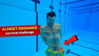 Tried the US NAVY SEALS test WITHOUT practice | Under Water challenge in swimming pool