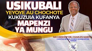 USIKUBALI YEYOTE AU CHOCHOTE KUKUZUIA KUFANYA MAPENZI YA MUNGU  || Power For Living From Dallas Tx