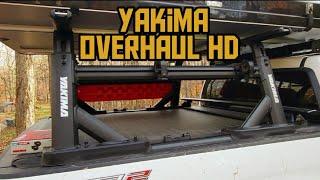 Yakima Overhaul HD bed rack review with accessories