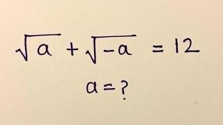 Nice Radical Math problem | Find value of ‘a’