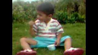 Muhammad Ans is playing in saggiyan garden