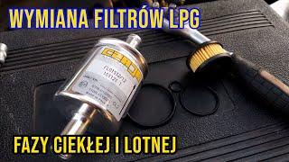 Wymiana filtrów LPG - Filtr fazy ciekłej (Valtec) i lotnej (CZAJA).