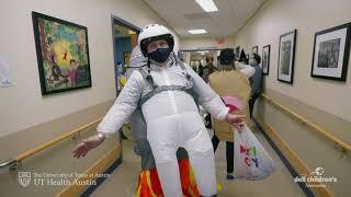 Reverse Trick-or-Treat at Dell Children's Medical Center