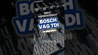 Montaż pompowtryskiwaczy VW Bosch na stanowisku probierczym Bosch EPS 815.