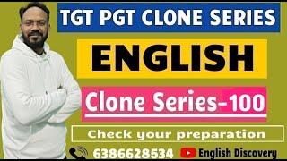 TGT PGT CLONE SERIES Check Your Preparation | Series -100 | Bhupesh Sir | English Discovery