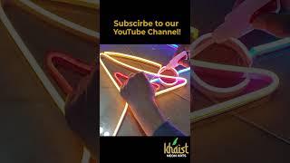 How to create NEON sign #neon #neonlight #neonsign #signs #reels #shorts