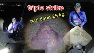 surfcast bertubi tubi strike #pari mega  dedaunan tiga ekor#lucut sekor