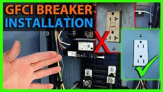 How To Install a Ground Fault Circuit Breaker to Replace a GFCI Outlet or Receptacle