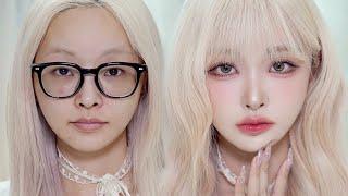 같은 사람 맞아,,?‍️ 성형급 메이크업 스킬 차력쇼| 요즘 바뀐 추구미에 대한 이야기 | 눈 2배 키우는 애교살, 뒷트임, 속눈썹 Tip