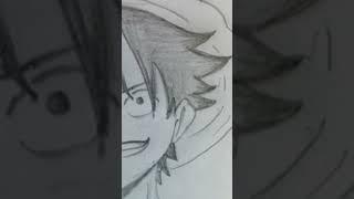 Monkey D luffy #drawing #pencildrawing #lyrics #shorts #song #drawingtutorial