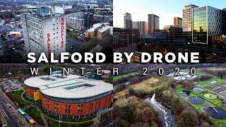 Salford By Drone - Greater Manchester, UK (HD)