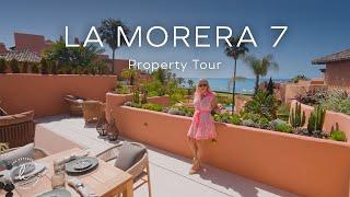 Tour A Super Luxury Front line Beach Penthouse La Morera Marbella