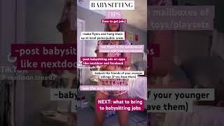 babysitting tips: how to get jobs!!