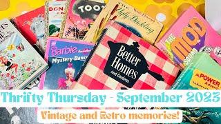 #ThriftyThursday | Thrifting Old, Vintage and Retro Books for Junk Journaling and craft |