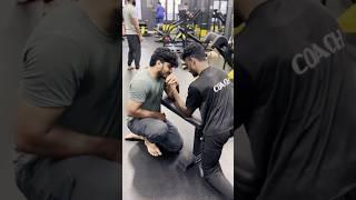 Arm Wrestling Practice Pull With Gym Trainer #devonlarratt #deniscyplenkov #armwrestling