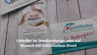 Desinfektionstücher bedrucken als Werbeartikel mit/ohne Druck