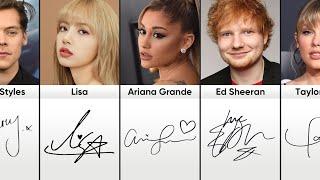 Signatures From Famous Singers