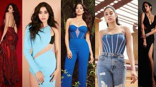 Janhvi Kapoor Hot Mini Dress Photoshoot | Janhvi's Looks from glamorous gowns to chic denim outfits