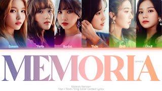 GFRIEND (여자친구) Memoria (Korean Ver.) Color Coded Lyrics (Han/Rom/Eng)