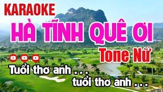 Hà Tĩnh Quê Ơi Karaoke Tone Nữ Nhạc Sống - Karaoke Nguyên Minh Media