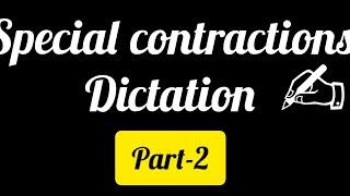 #steno special contractions part - 2