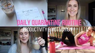 Day in the life: Quarantine edition | how to be productive & motivated to workout!