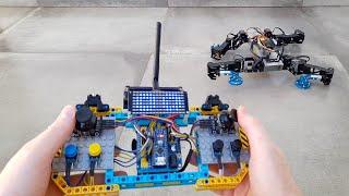 BigMech (quadruped robot with experimental legs) - remote control demo