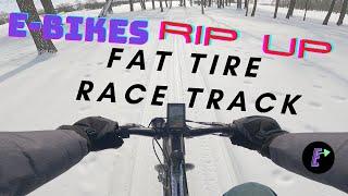 E-Bikes Rip Up Fat Tire Race Track | Fast Fat Tire E-Bikes