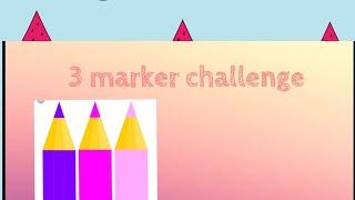 Three marker challenge (first video)| soso and mimi