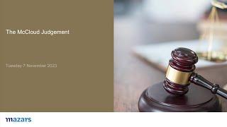 McCloud Judgement webinar - November 2023