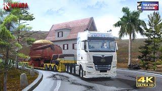 Truckers of Europe 3| OVERSIZED LOAD | Village mission | realistic HD gameplay