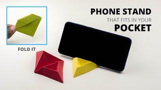 Origami Phone Stand - A carry in your POCKET Phone stand - Origami - DIY