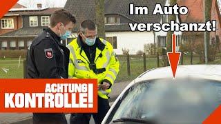 Mann VERSCHANZT sich im Auto und beleidigt Polizei! |2/3| Kabel Eins |Achtung Kontrolle