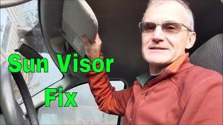 How to Fix a Sun Visor in a Dodge Truck, Easy, Inexpensive Hack