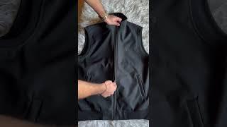 ASMR  Black Sleeveless Zipper Jacket