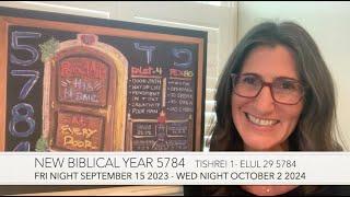 New Biblical Year 5784 "Proclaim His Name At Every Door" Chalkboard Teaching by Christine Vales