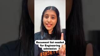 MHT - CET Engineering Admission Document List - Siona Mam #mhtcet #trending #viralvideo #shortsfeed